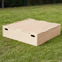 Sandpit with Stage Lid H40 x W100 x L100cm