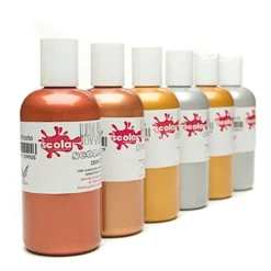 Scolamelt Metallic Paint Set Assorted 150ml 6pk
