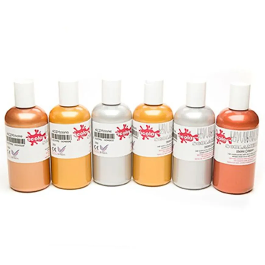 Scolamelt Metallic Paint Set Assorted 150ml 6pk