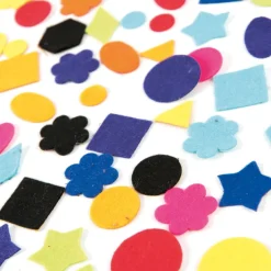 Self Adhesive Felt Shapes Assorted 100pk