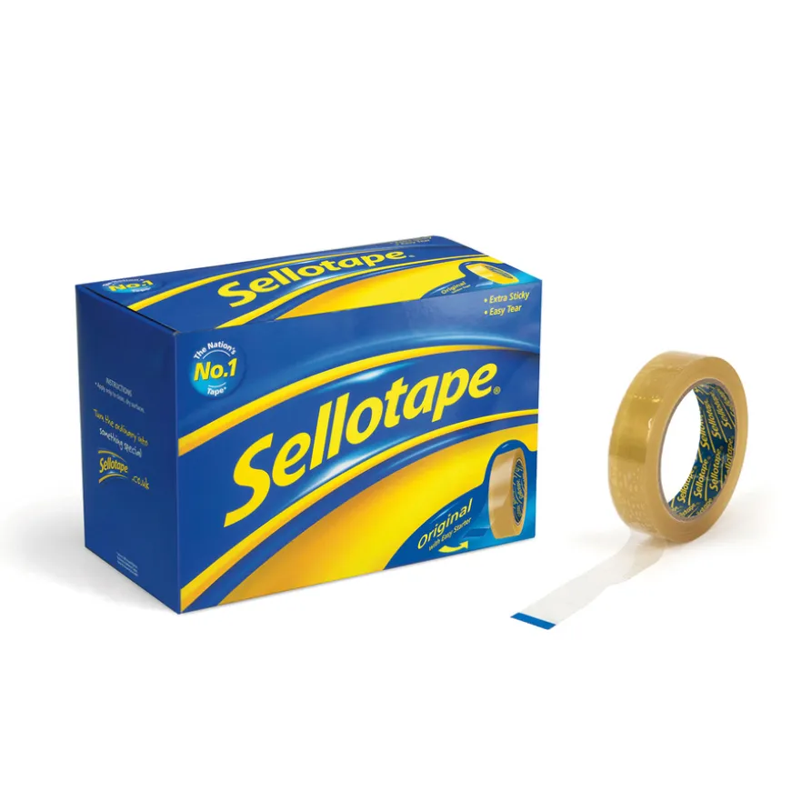 Sellotape® Original Golden Tape 24mm x 66m 6pk