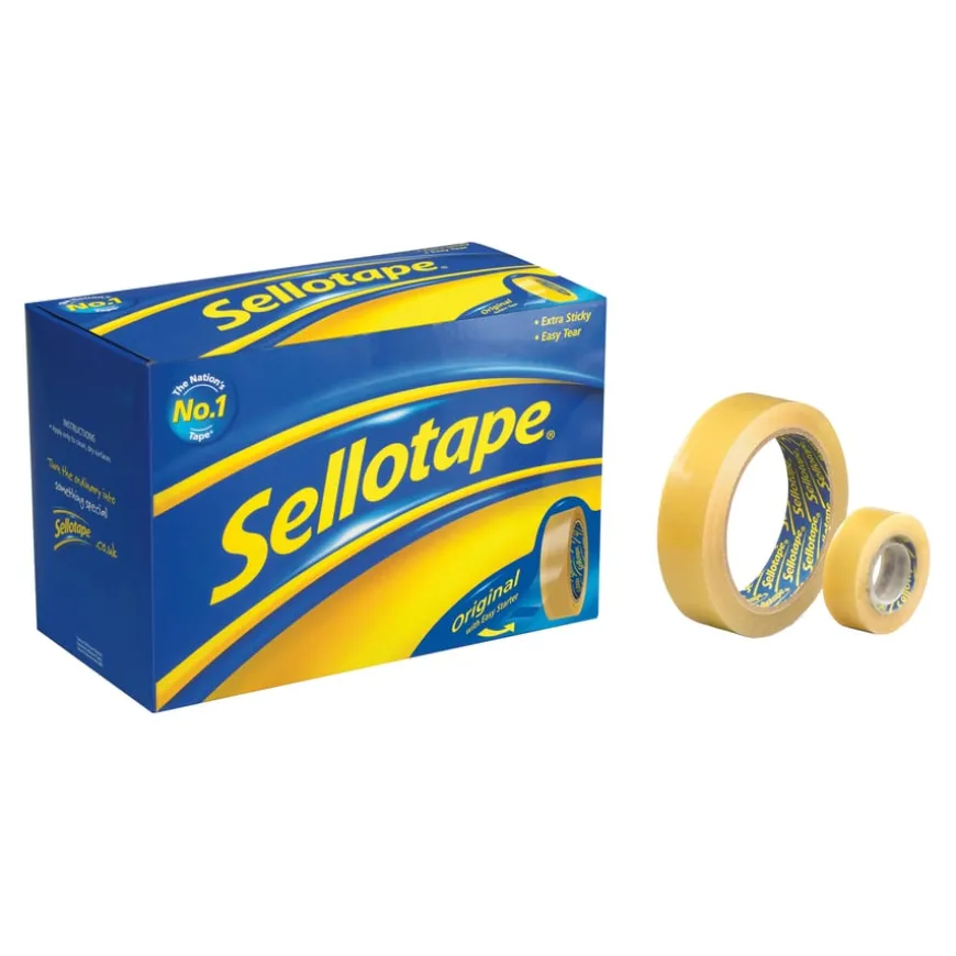 Sellotape® Original Golden Tape 18mm x 66m 8pk