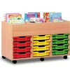 12 Shallow Tray Unit with Book Storage H625 x W450 x L1022mm