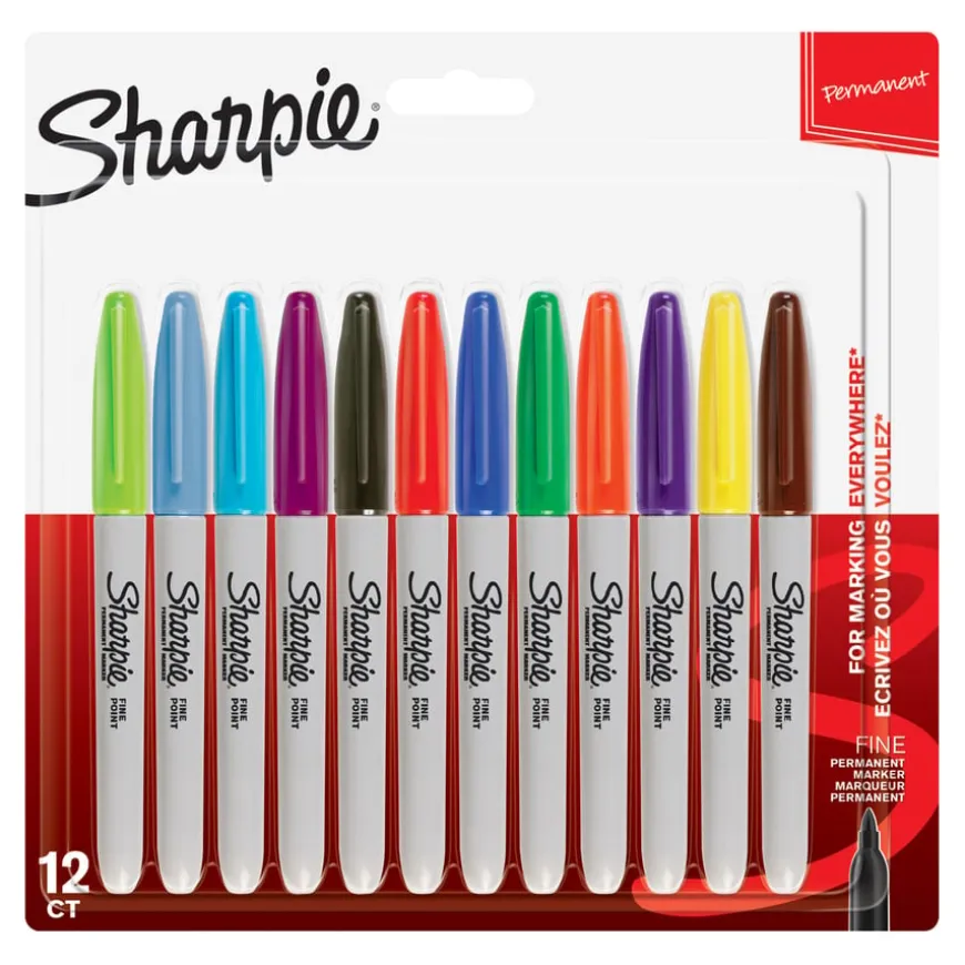 Sharpie Permanent Marker Pens 12pk