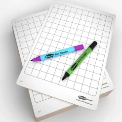 Show-me Gridded Rigid Lapboards 10pk