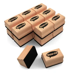 Show-me Mini Wooden Whiteboard Erasers 30pk
