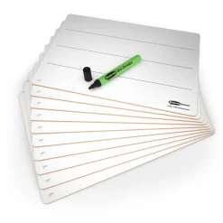 Show-me Rigid Whiteboards With Lines A4 10pk