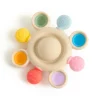 SiliSoft Silicone Teethers, Rainbow Balls & Cups Bundle