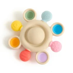 SiliSoft Silicone Teethers, Rainbow Balls & Cups Bundle