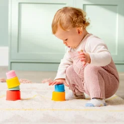 SiliSoft Silicone Teethers, Rainbow Balls & Cups Bundle