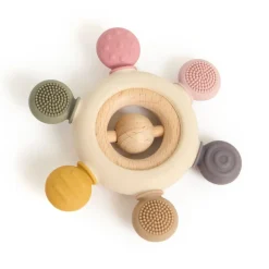 SiliSoft Silicone Teethers, Rainbow Balls & Cups Bundle