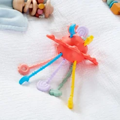 SiliSoft Silicone Zip Pull Sensory Toy Rainbow