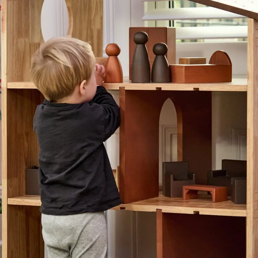 Small World Giant Wooden Dollhouse & Furniture Set