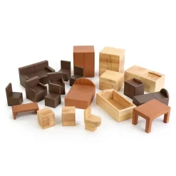 Small World Giant Wooden Dollhouse & Furniture Set