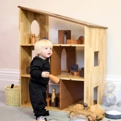 Small World Giant Wooden Dollhouse & Furniture Set