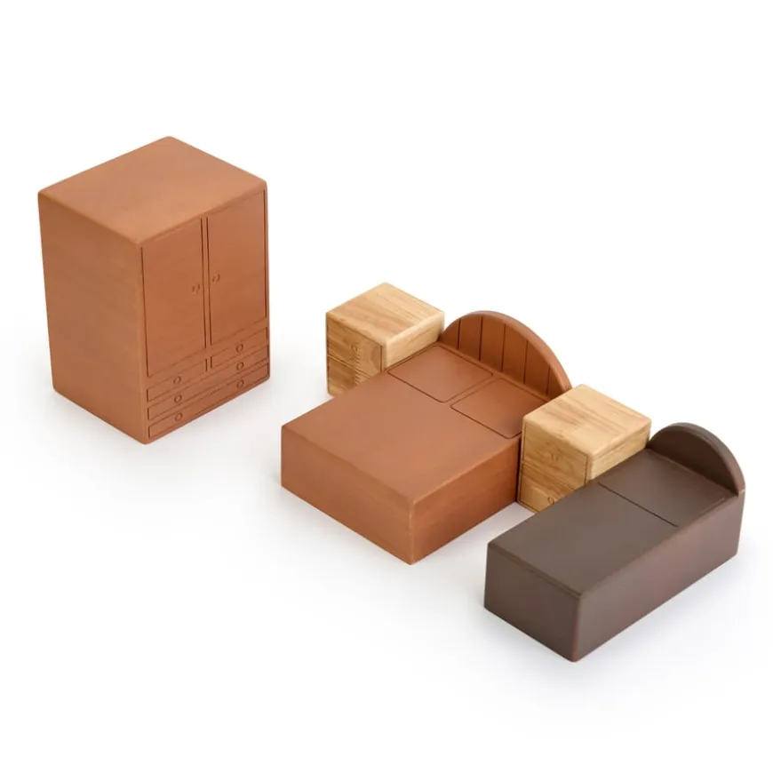 Small World Giant Wooden Dollhouse & Furniture Set