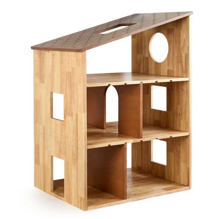 Small World Giant Wooden Dollhouse & Furniture Set