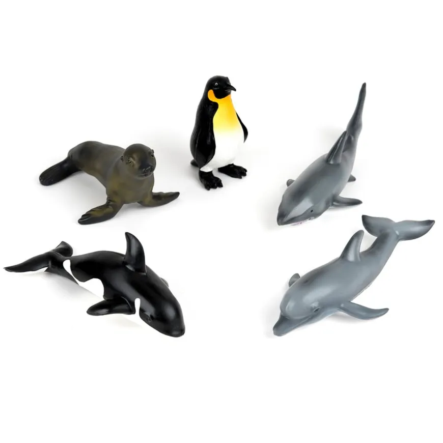 Small World Polar & Ocean Jumbo Animal Set 5pc