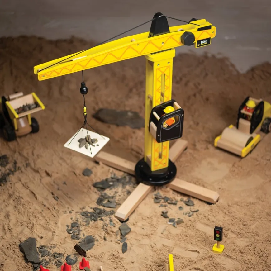 Small World Wooden Construction Site Set