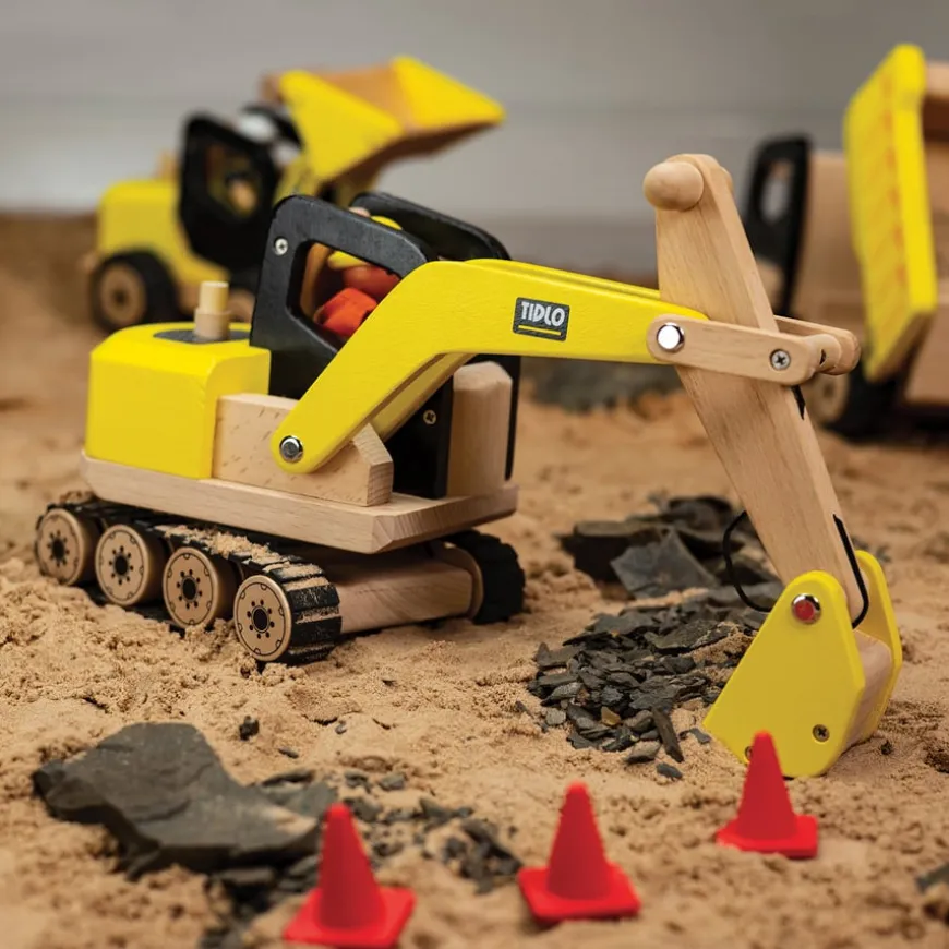 Small World Wooden Construction Site Set