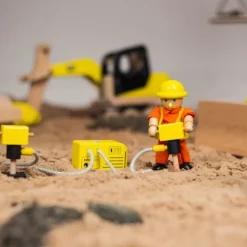 Small World Wooden Construction Site Set