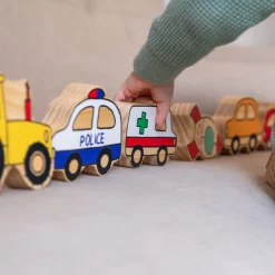 Small World Wooden Town Vehicle Set 10pk