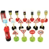 Small World Wooden UK Traffic Signs 18pcs
