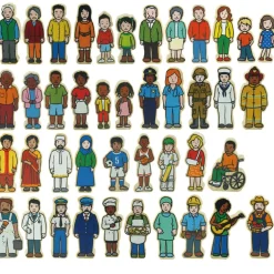 Small World Wooden Village People 42pk