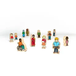 Small World Wooden Village People 42pk