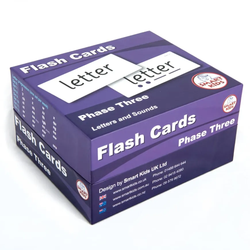 Smart Kids Flash Cards Letters & Sounds Series Phase 3 292pk