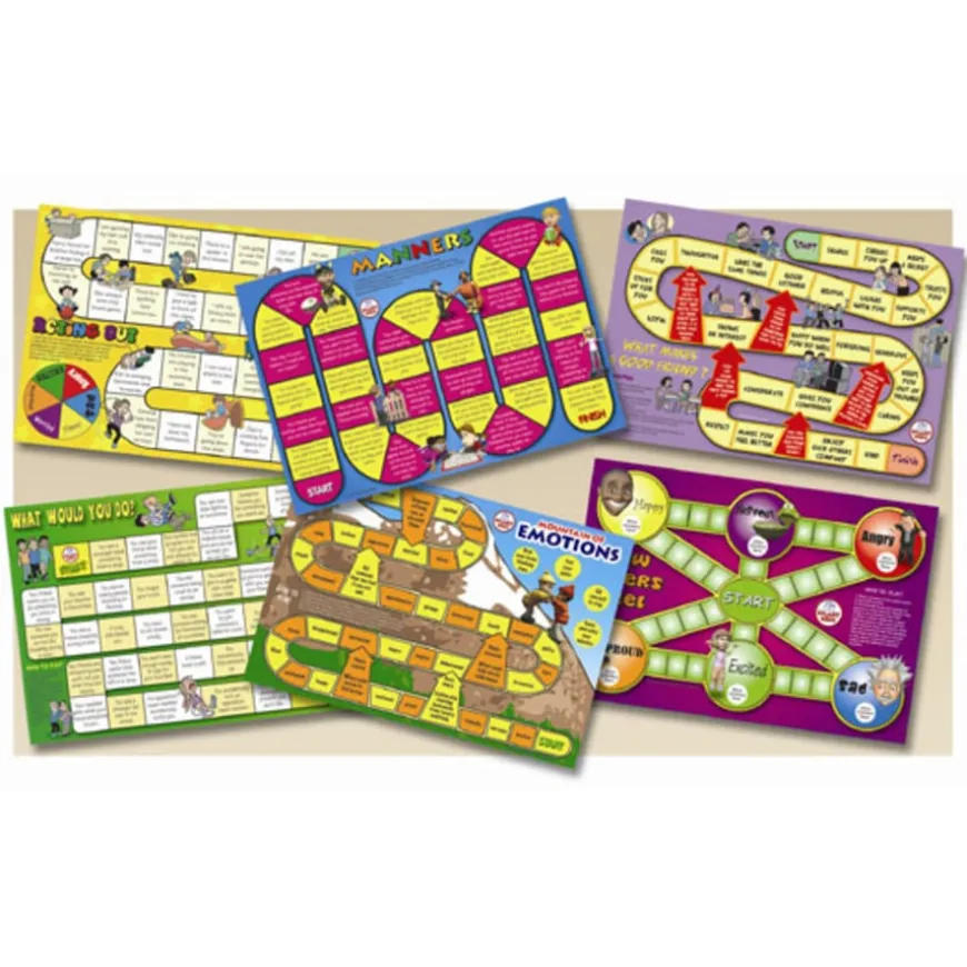 Smart Kids Social Skills Board Games 6pk
