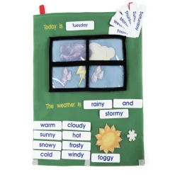 Soft Fabric Weather Wall Chart with Motifs W36 x L55cm