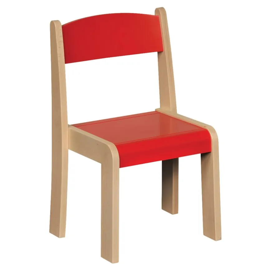 Solid Beech Stackable Chairs 4pk