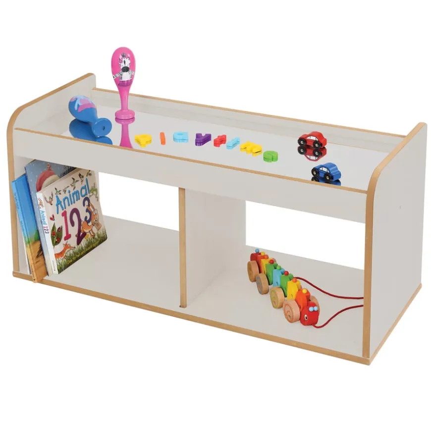 Solway Mirror Top Open Sided Unit Grey