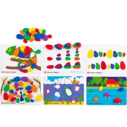 Sort and Pattern Rainbow Pebbles