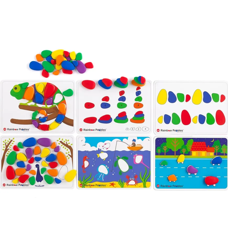Sort and Pattern Rainbow Pebbles