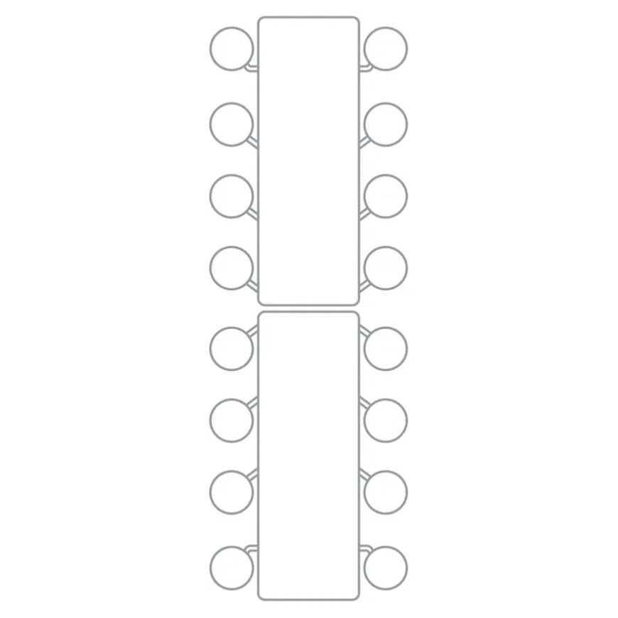 Spaceright 16 Seater Rectangular Folding Tables