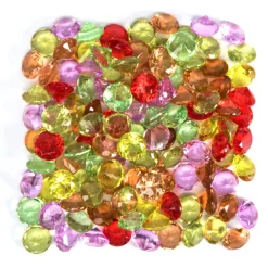 Sparkling Diamond Counters Assorted Colours 100pk