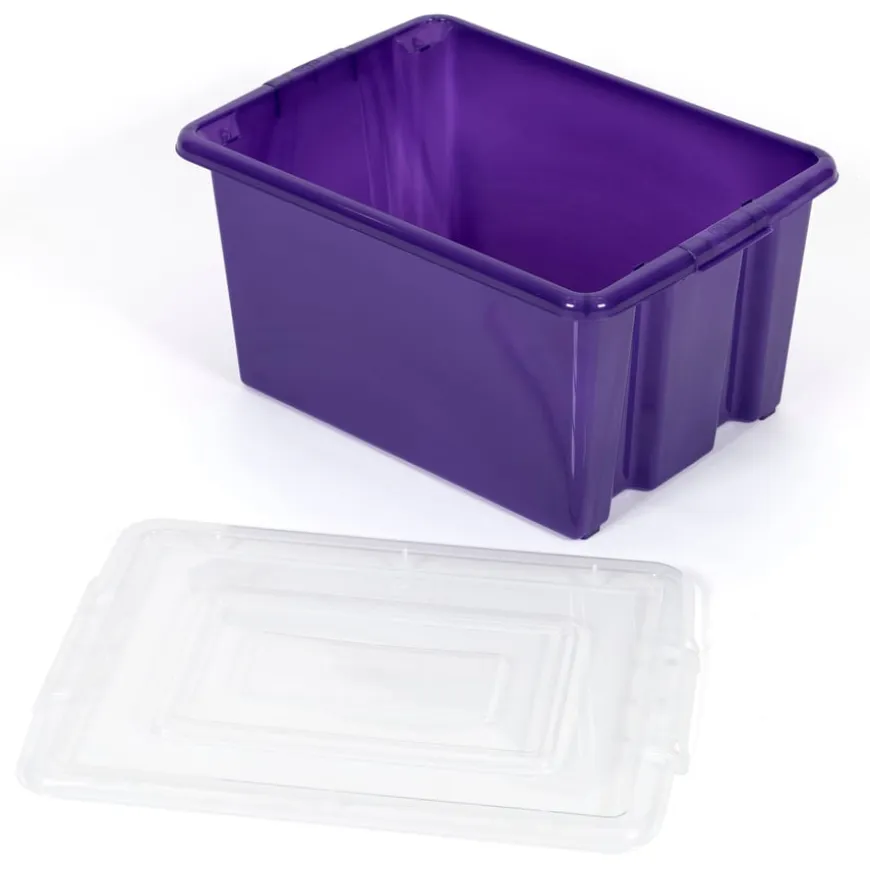 Stack and Store Plastic Storage Box Lid