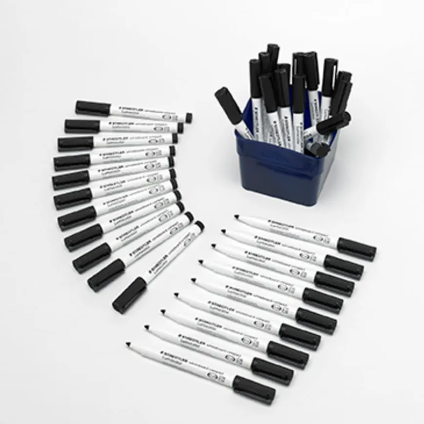 Staedtler® Drywipe Markers 36pk Black