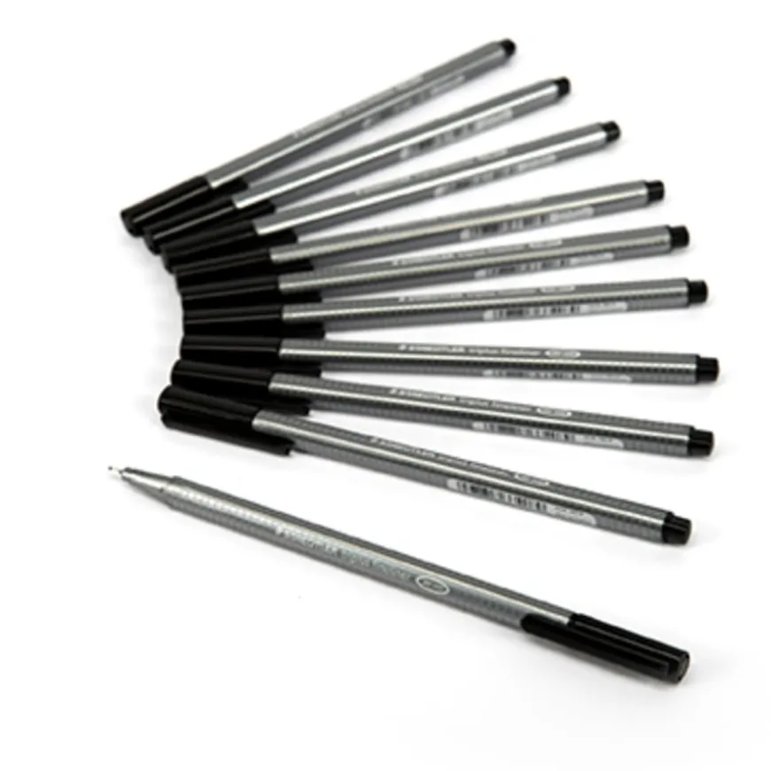 Staedtler Triplus Fineline Pens Black 10pk