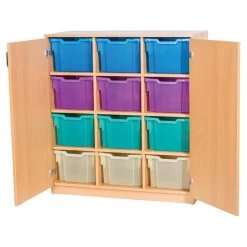 Static 12 Bay Cupboard Fits 12 Extra Deep Trays