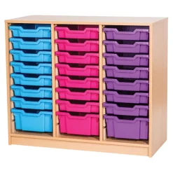 Static 24 Tray 3 Column Storage