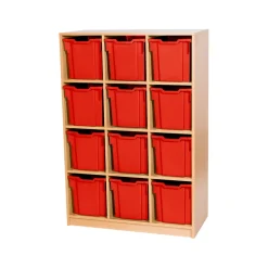 Static Triple Tray Storage Unit 12 Jumbo