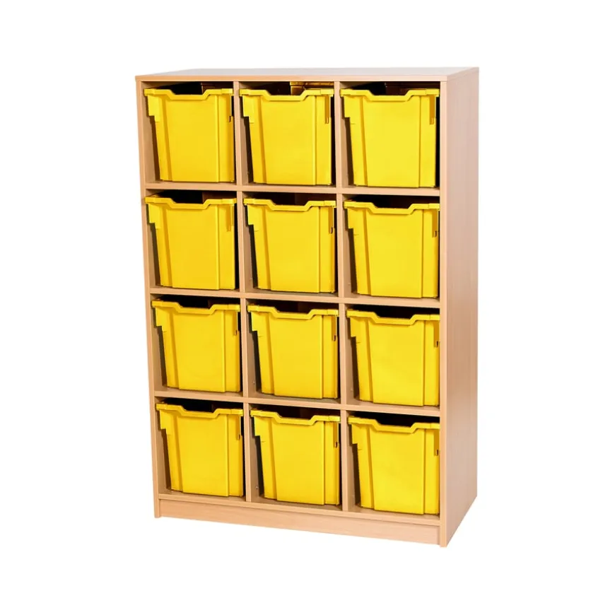 Static Triple Tray Storage Unit 12 Jumbo