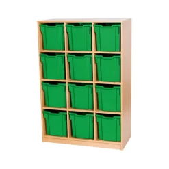 Static Triple Tray Storage Unit 12 Jumbo