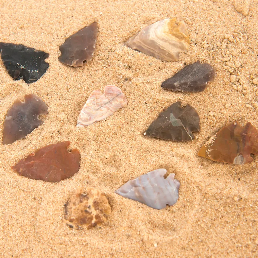 Stone Age Flint Arrowheads 30pk