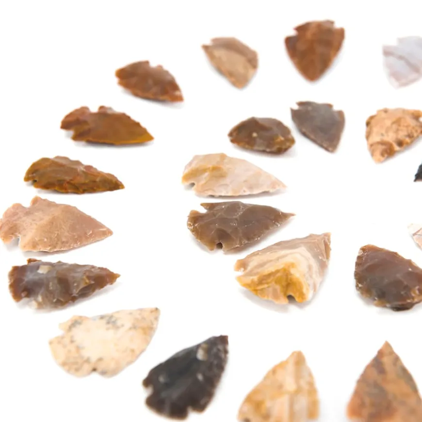 Stone Age Flint Arrowheads 30pk