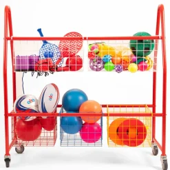 Storage Trolley with Mesh Baskets