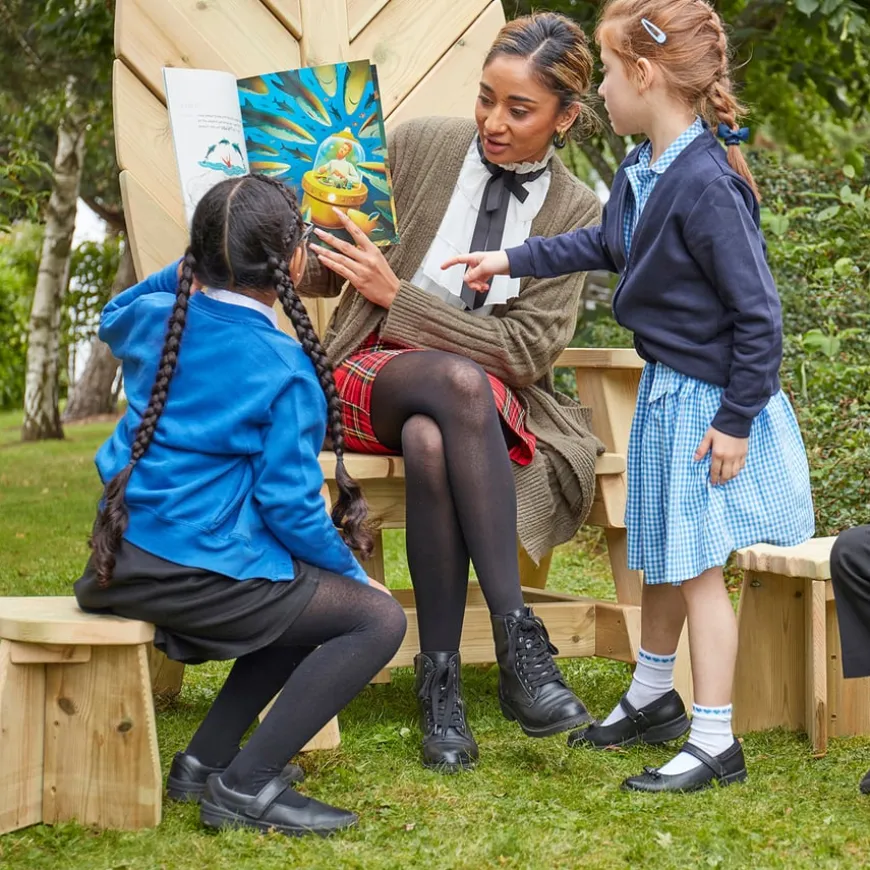 Storytellers' Outdoor Wooden Chair